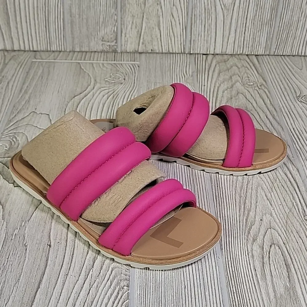 Sorel Ella II Puff Slide Fuchsia Fizz Sandal Womens Size 5.5 NEW